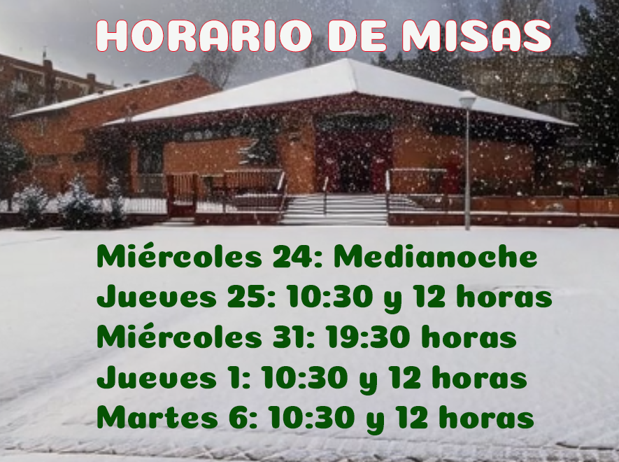 Horario de misas en Navidad